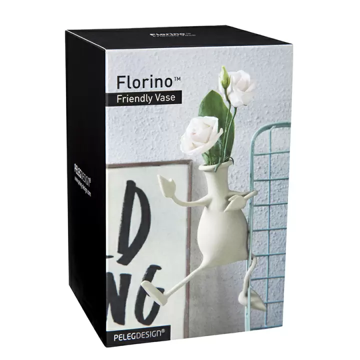Ваза для цветов с гибкими ручками florino серая