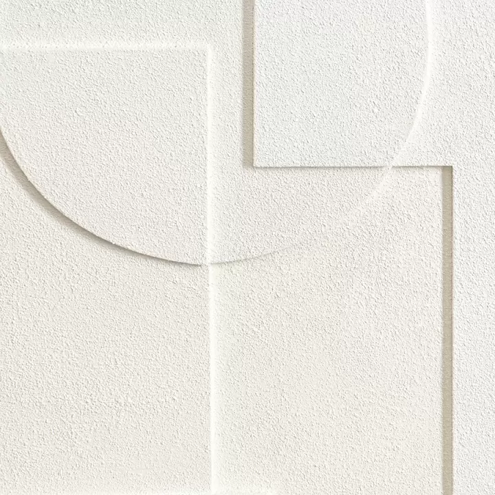 Панно декоративное с эффектом 3d minimalism, 60х60 см, белый\бежевый