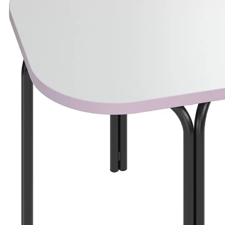 Столик кофейный ror, 50х50 см, черный/серый/розовый