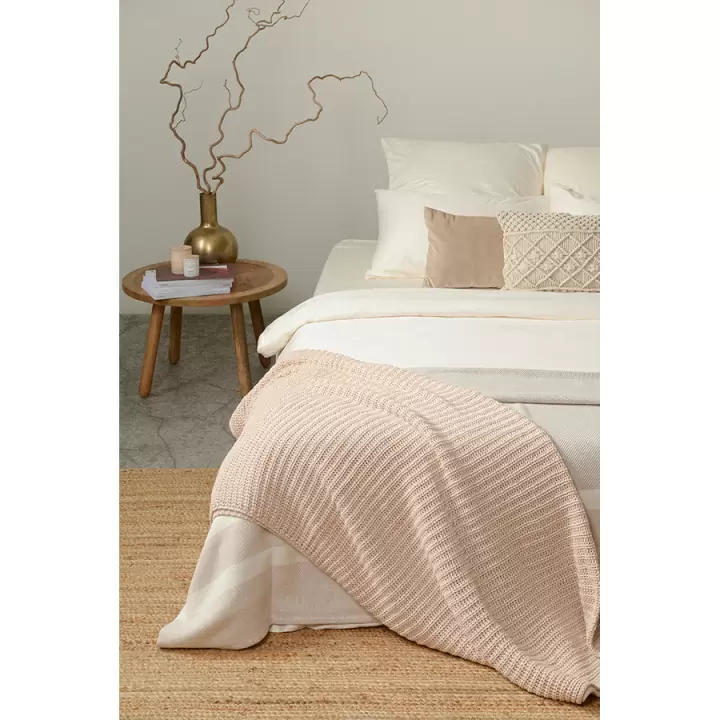Комплект постельного белья из сатина белого цвета из коллекции essential, 150х200 см