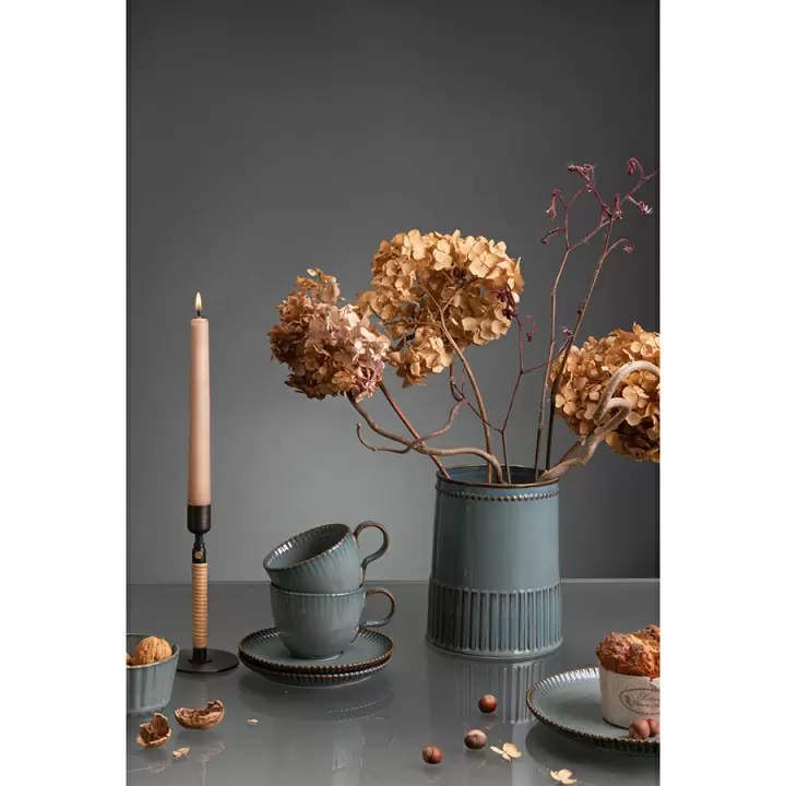Набор из двух чайных пар темно-серого цвета из коллекции kitchen spirit, 275мл