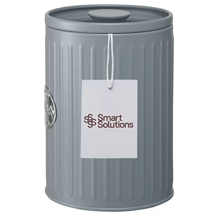 Набор банок для хранения Smart Solutions Zinco, 1,2 л, серые, 3 шт