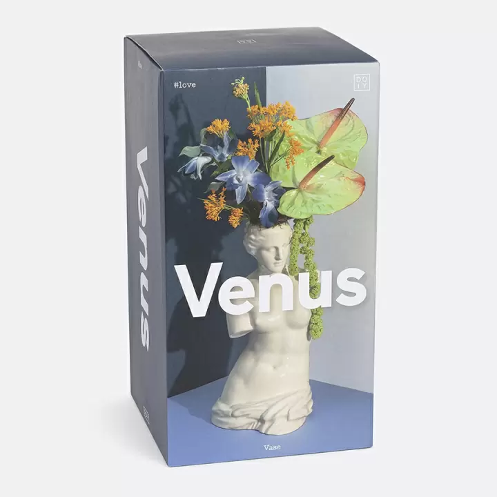 Ваза для цветов Doiy Venus 31 см, белая