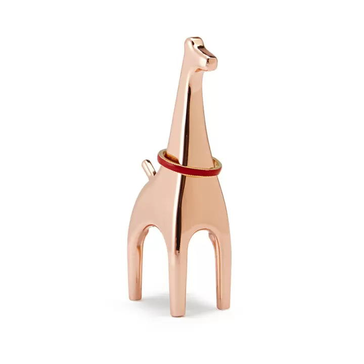Подставка для колец жираф Umbra Anigram, медь
