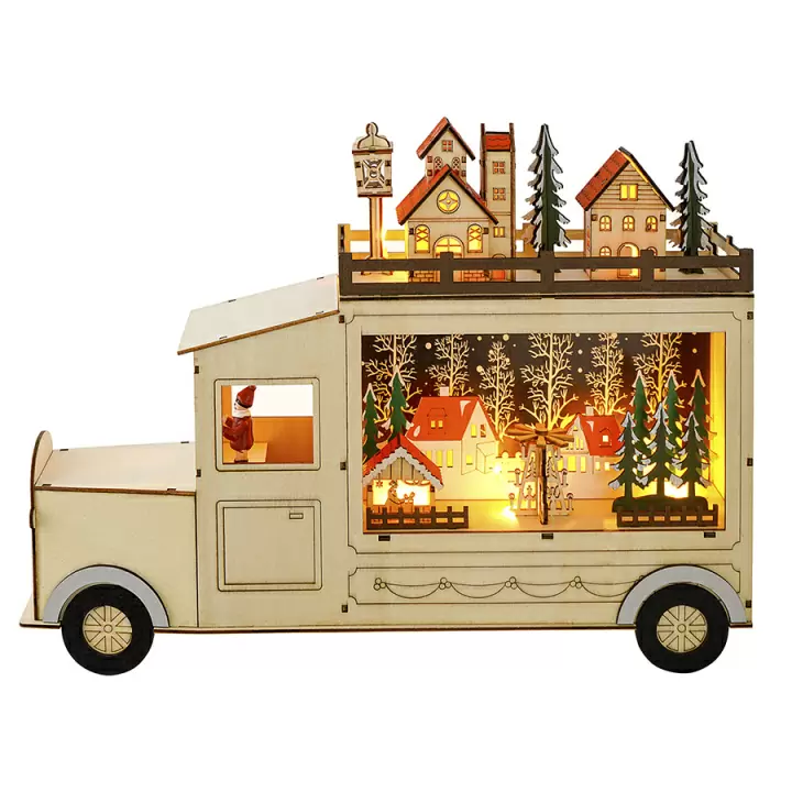 Декор новогодний с подсветкой festive truck из коллекции new year essential