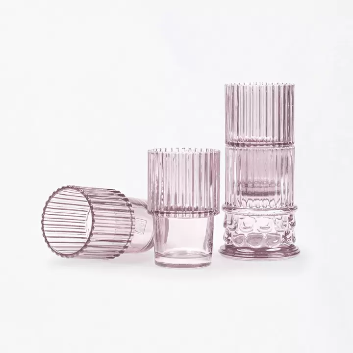 Набор из 4-х стаканов Doiy Athena, розовые