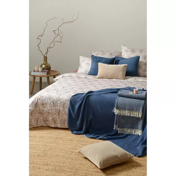 Комплект постельного белья из сатина с принтом "Цветы" из коллекции prairie, 200х220 см