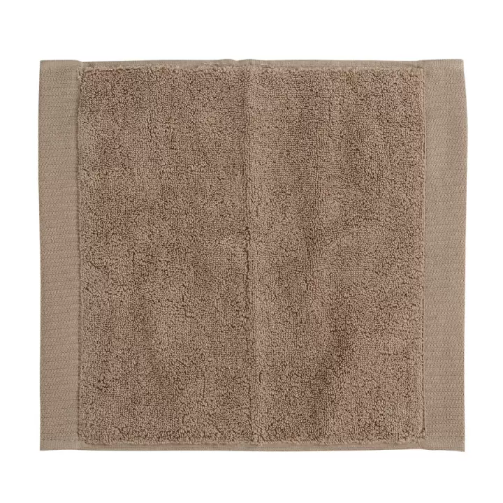 Полотенце для лица коричневого цвета из коллекции Tkano Essential, 30х30 см