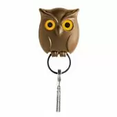 Держатель для ключей Qualy Night Owl, коричневый