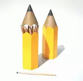 Подставка для карандашей QUALY Dinsor, желтая