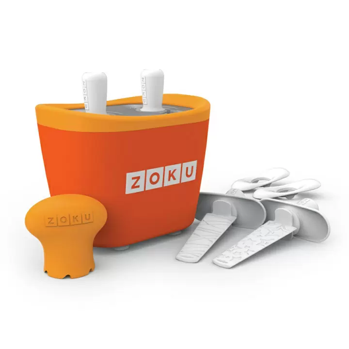 Набор ZOKU для приготовления мороженого Duo Quick Pop Maker, оранжевый