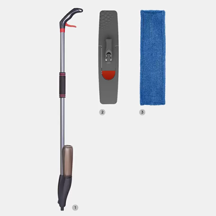 Швабра для мытья пола с распылителем, телескопической ручкой 130 см и насадкой Nordic Stream