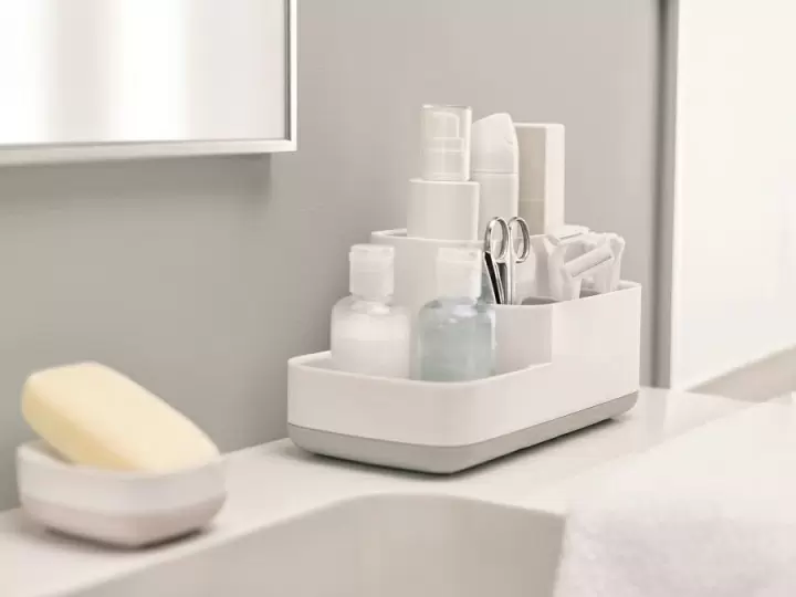 Органайзер для ванной комнаты EasyStore (белый/серый)