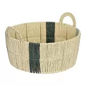 Корзина плетеная круглая bodhran sage из коллекции ethnic, размер l