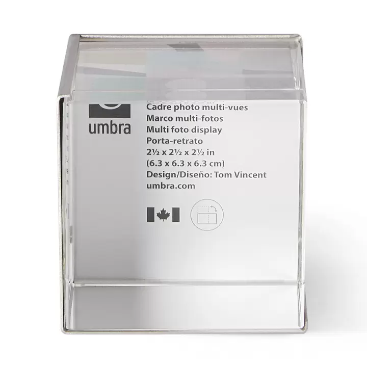 Фоторамка-куб Umbra GLO Instant, никель
