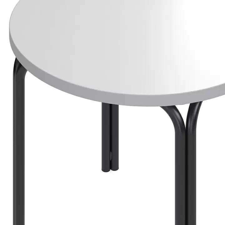 Столик кофейный ror, D50 см, черный/серый