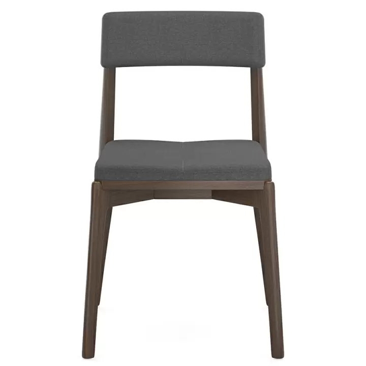 Набор из 2 стульев aska, рогожка, венге/темно-серый