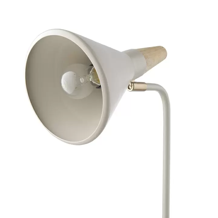 Лампа настольная thor, D25х57 см, бежевая