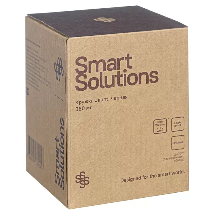 Кружка Smart Solutions Jaunt, 360 мл, черная