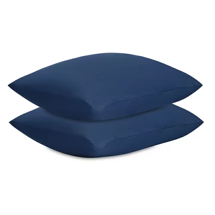 Комплект постельного белья из премиального сатина темно-синего цвета из коллекции essential, 200х220 см