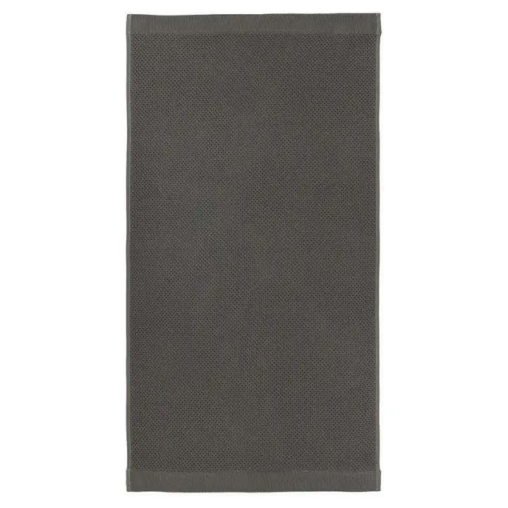 Полотенце для рук вафельное темно-серого цвета из коллекции essential, 50х90 см