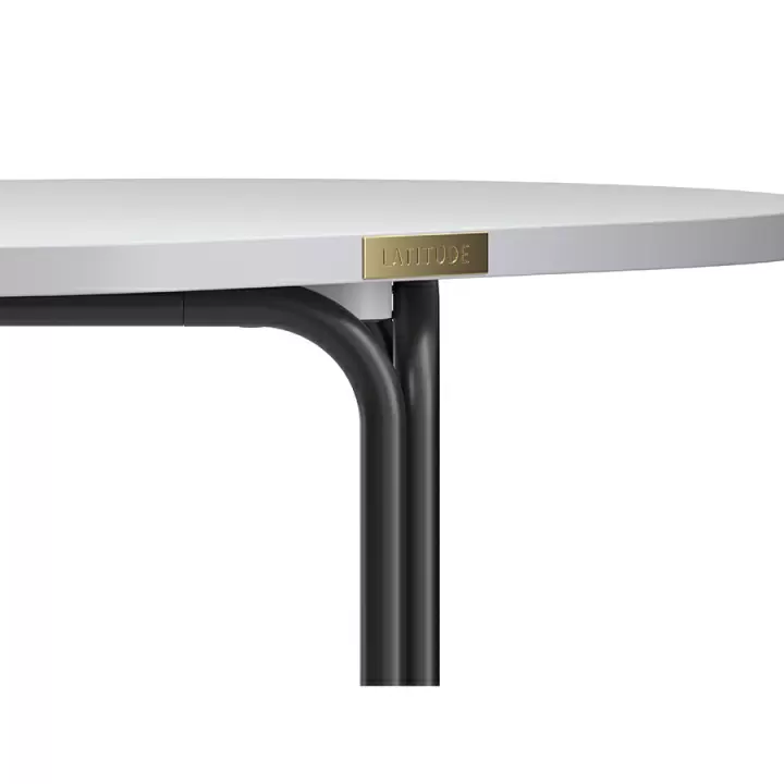 Столик кофейный ror, 75х50 см, черный/серый
