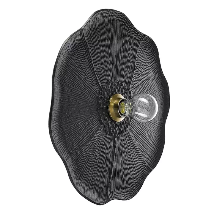 Светильник настенный wildflower, D46 см, черный