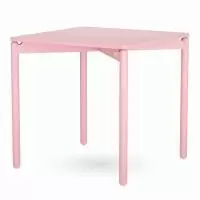 Стол обеденный saga, 75х75 см, розовый