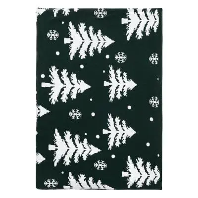 Плед вязаный с новогодним рисунком Морозный Лес
из коллекции new year essential,130х180 см