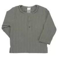 Рубашка из хлопкового муслина серого цвета из коллекции essential 24-36m