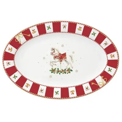 Блюдо овальное christmas tale, 35х23,5 см