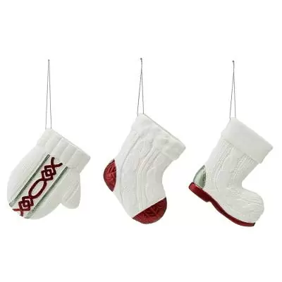 Набор ёлочных украшений warming tale из коллекции new year essential, 3 шт.