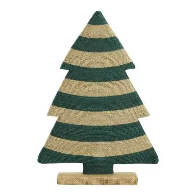 Декор новогодний trendy stripes из джута и гофрированного картона из коллекции new year essential