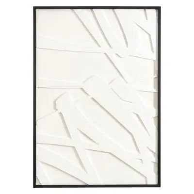 Панно декоративное с эффектом 3d minimalism, с черной рамой, 70х100 см