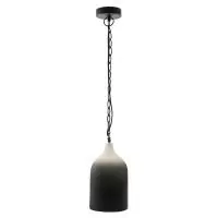 Светильник подвесной sustainable, D22х39 см, черный/белый