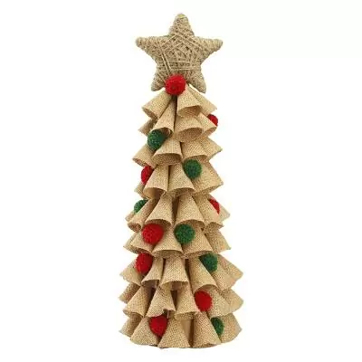 Декор новогодний classics из джута и гофрированного картона из коллекции new year essential