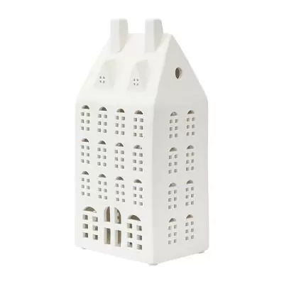 Домик из фарфора с подсветкой aalborg из коллекции new year essential, 21,6 см