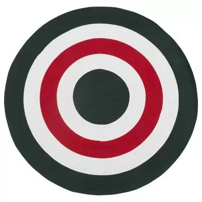 Ковер из хлопка target темно-зеленого цвета из коллекции ethnic, D150 см