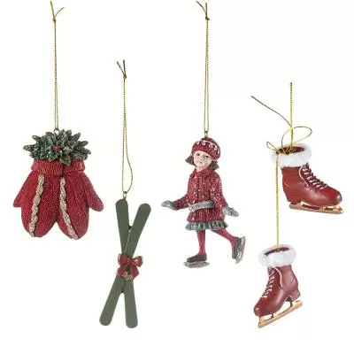 Набор ёлочных украшений heritage holidays из коллекции new year essential, 5 шт.