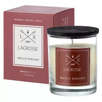 Свеча ароматическая lacrosse, absolute burgundy, 40 ч