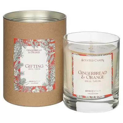 Свеча ароматическая Ambientair Gifting, Имбирное печенье (новая), 40 ч