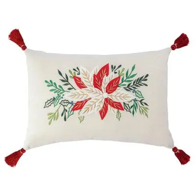 Подушка декоративная Зимний цветок из коллекции new year essential, 30x45см