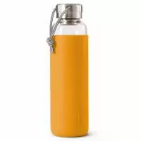Бутылка для воды стеклянная 600 мл оранжевая