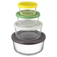 Набор контейнеров для запекания и хранения круглые с крышками Smart Solutions, 4 шт