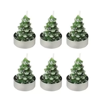 Набор декоративных свечей enchanted woods из коллекции new year essential, 6 шт.