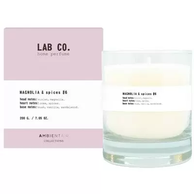 Свеча ароматическая Ambientair Lab co, Магнолия и специи, 40 ч