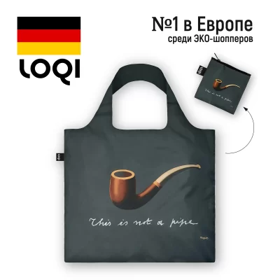 Складная сумка LOQI RENÉ MAGRITTE The Treachery of Images