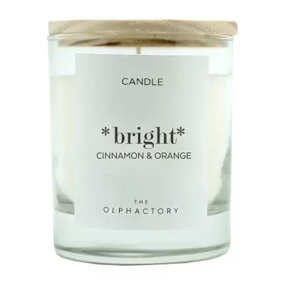 Свеча ароматическая Ambientair The Olphactory Bright, Корица и апельсин, 40 ч