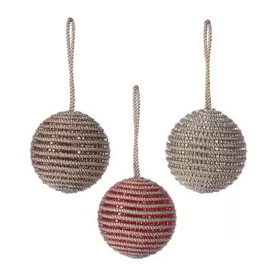 Набор елочных украшений rustic diamonds из коллекции new year essential, 3 шт.