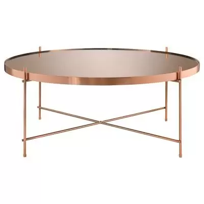 Стол josen, D84,8 см, розовый/медный